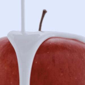 Apple Enveloped By White Cream V4