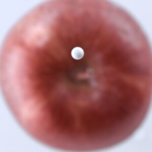 Apple Enveloped By White Cream V8