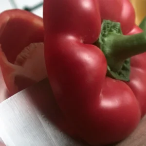 Slicing Red Pepper
