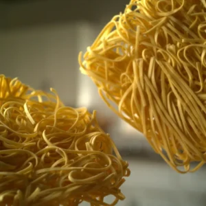 Square Tagliatelle In Air